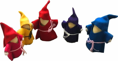 WOODEN GNOMES SET OF 5 (playset)
